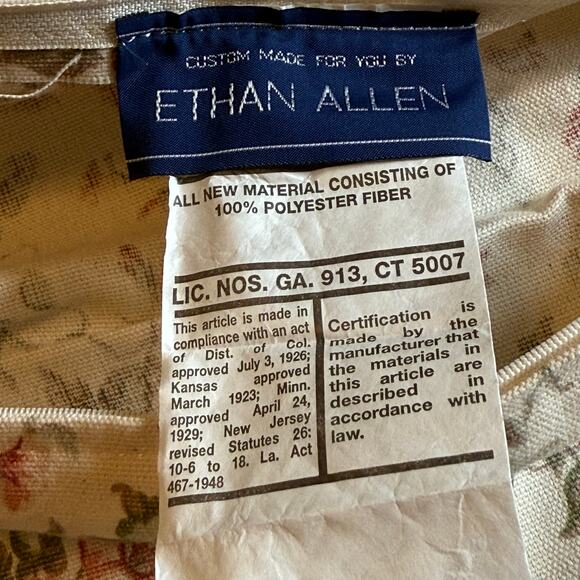 ETHAN ALLEN Pillow Sham Euro 24"x24" Custom Made NWT Home Decor Traditional - Picture 6 of 10